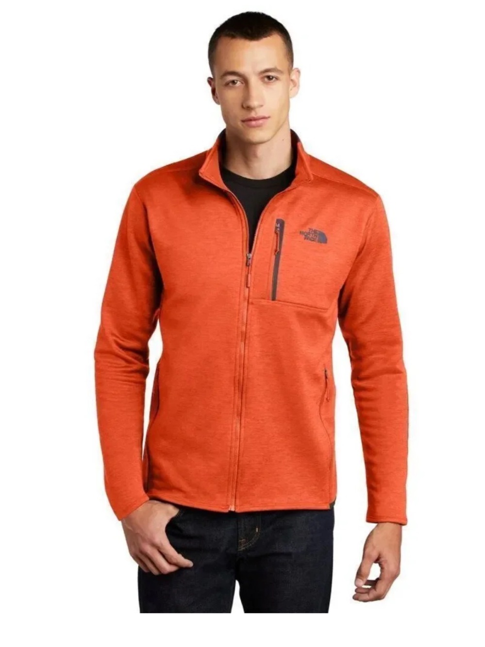 The North Face Men’s Skyline Full-Zip Fleece Jacket - Orange Heather